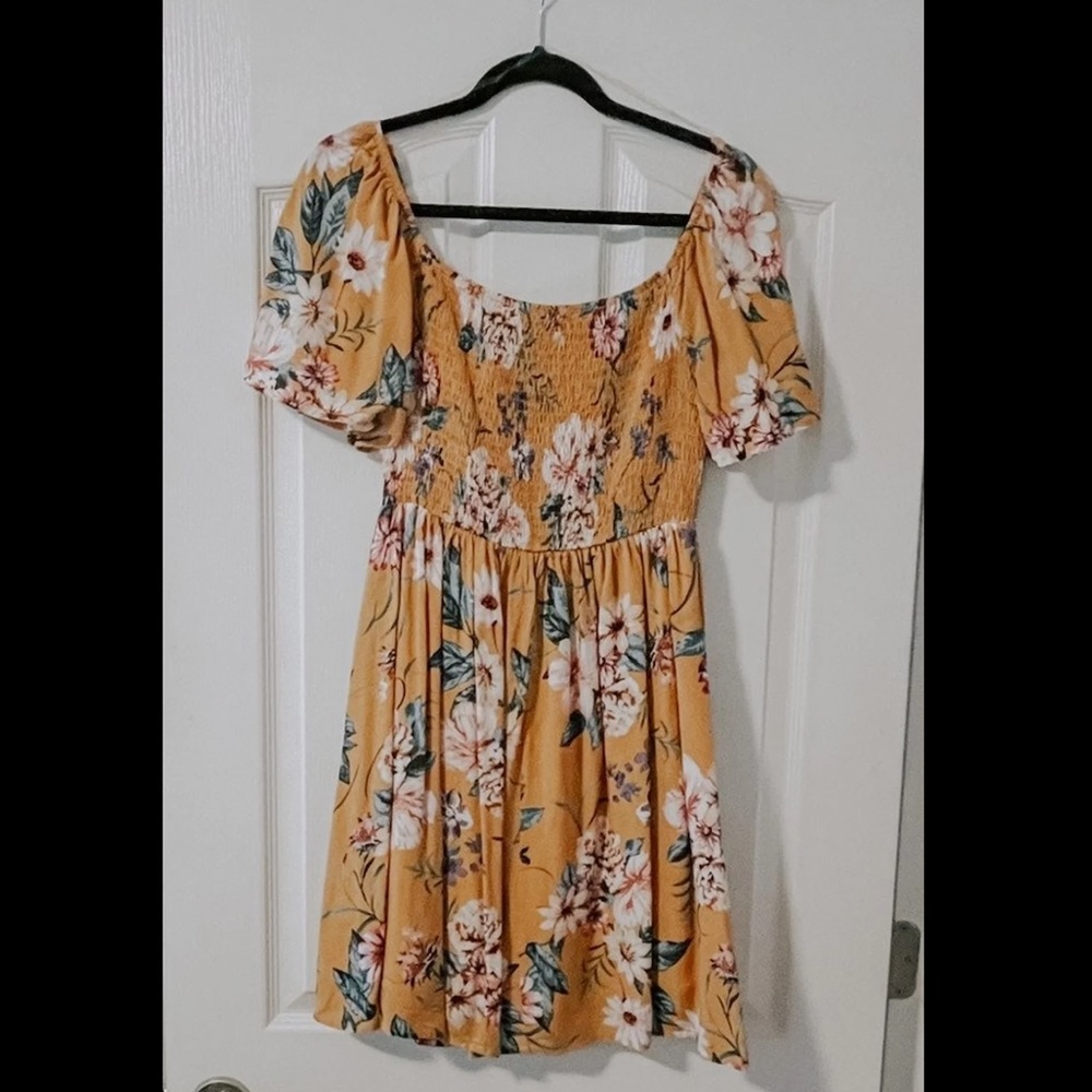Francesca’s off the shoulder dress